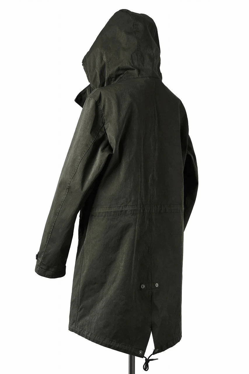 Ten c CYCLONE PARKA / GARMENT DYED OJJ (DARK GREEN) - Image 8