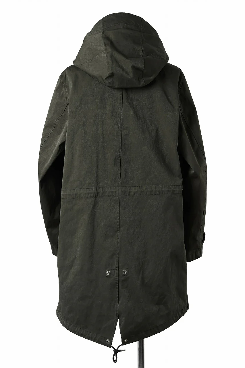 Ten c CYCLONE PARKA / GARMENT DYED OJJ (DARK GREEN) - Image 9
