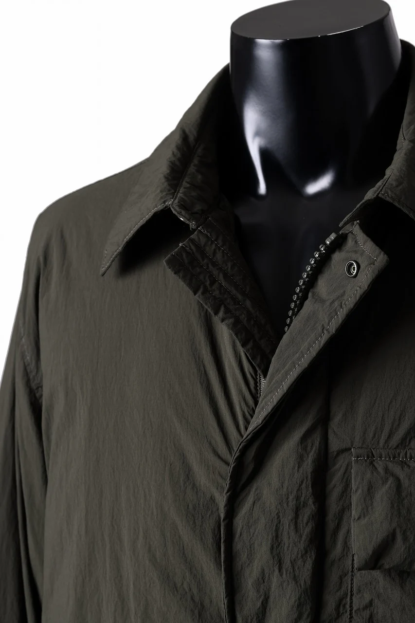 Ten c LIGHT DOWN FIELD JACKET / GARMENT DYED NYLON TACTEL (DARK GREEN) - Image 13