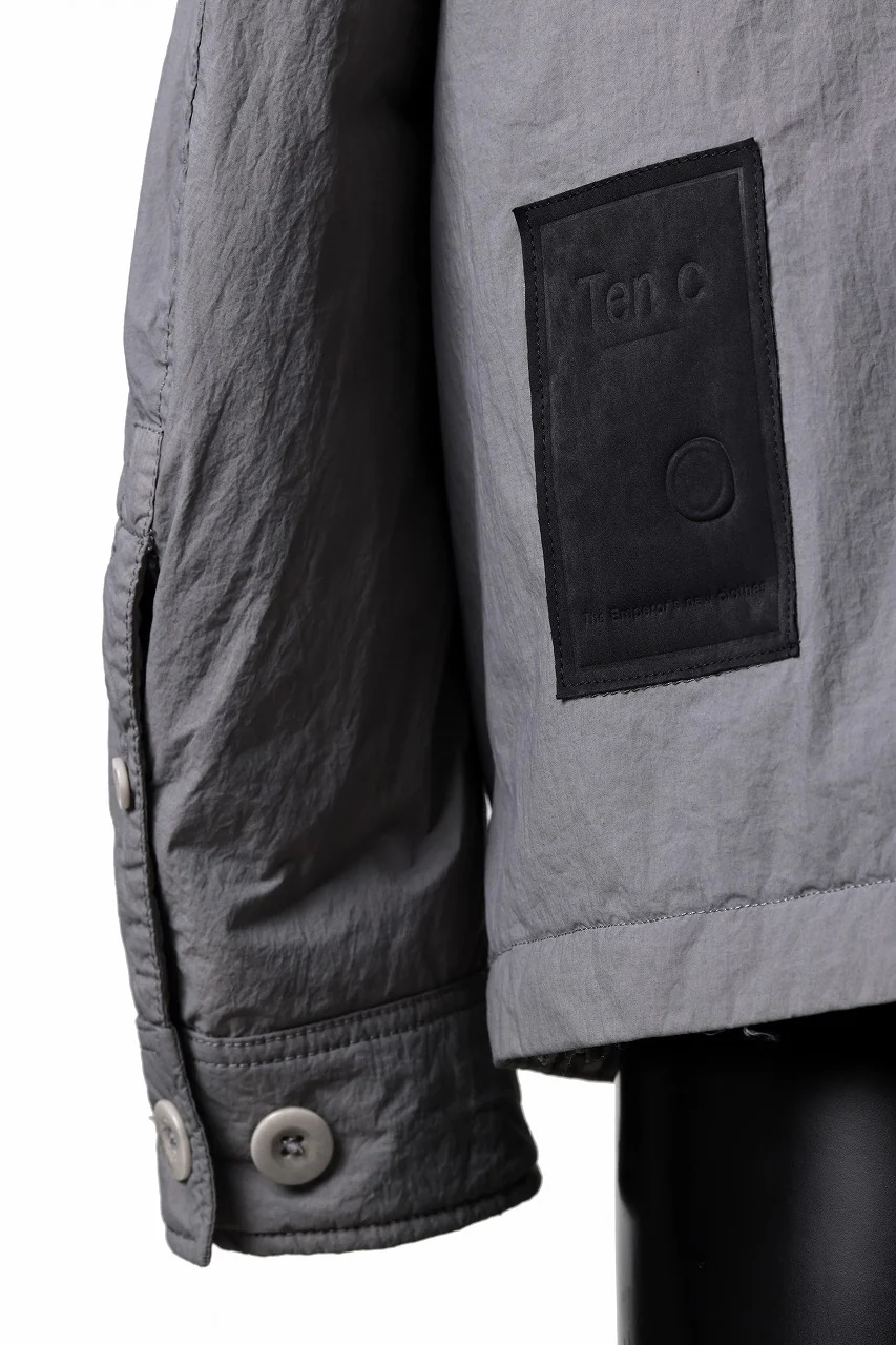 Ten c LIGHT DOWN FIELD JACKET / GARMENT DYED NYLON TACTEL (GRAY) - Image 18