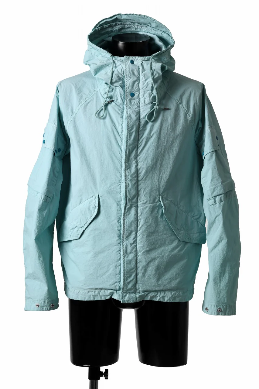 Ten c MID LAYER / GARMENT DYED LIGHT NYLON TACTEL (LIGHT BLUE) - Image 2