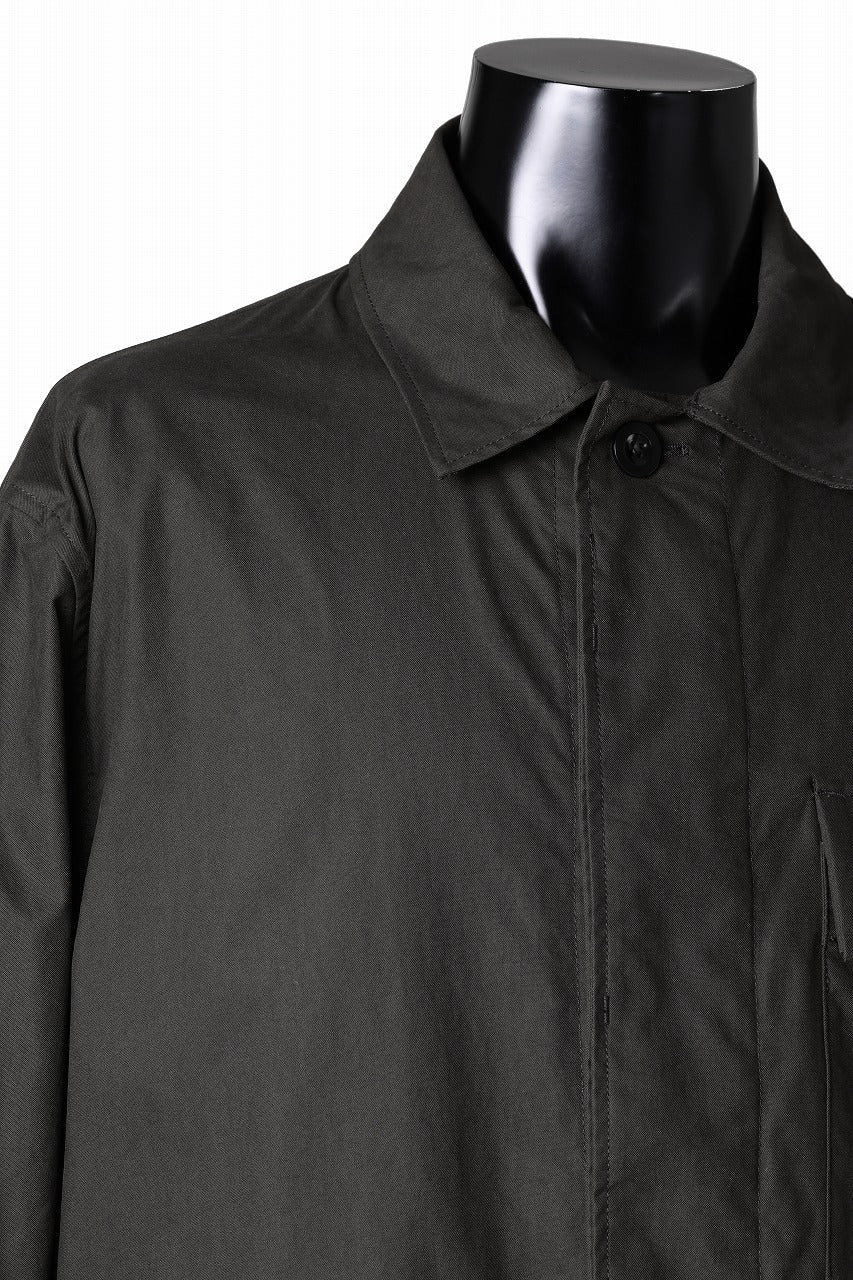 Ten c MIDLAYER FIELD JACKET / PIECE DYED CONYPE MICRO-FIBER (DARK OLIVE) - Image 10