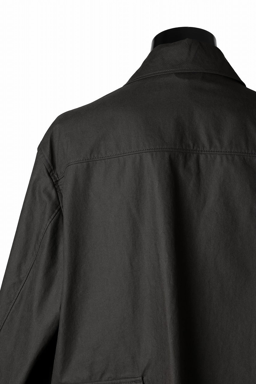 Ten c MIDLAYER FIELD JACKET / PIECE DYED CONYPE MICRO-FIBER (DARK OLIVE) - Image 16