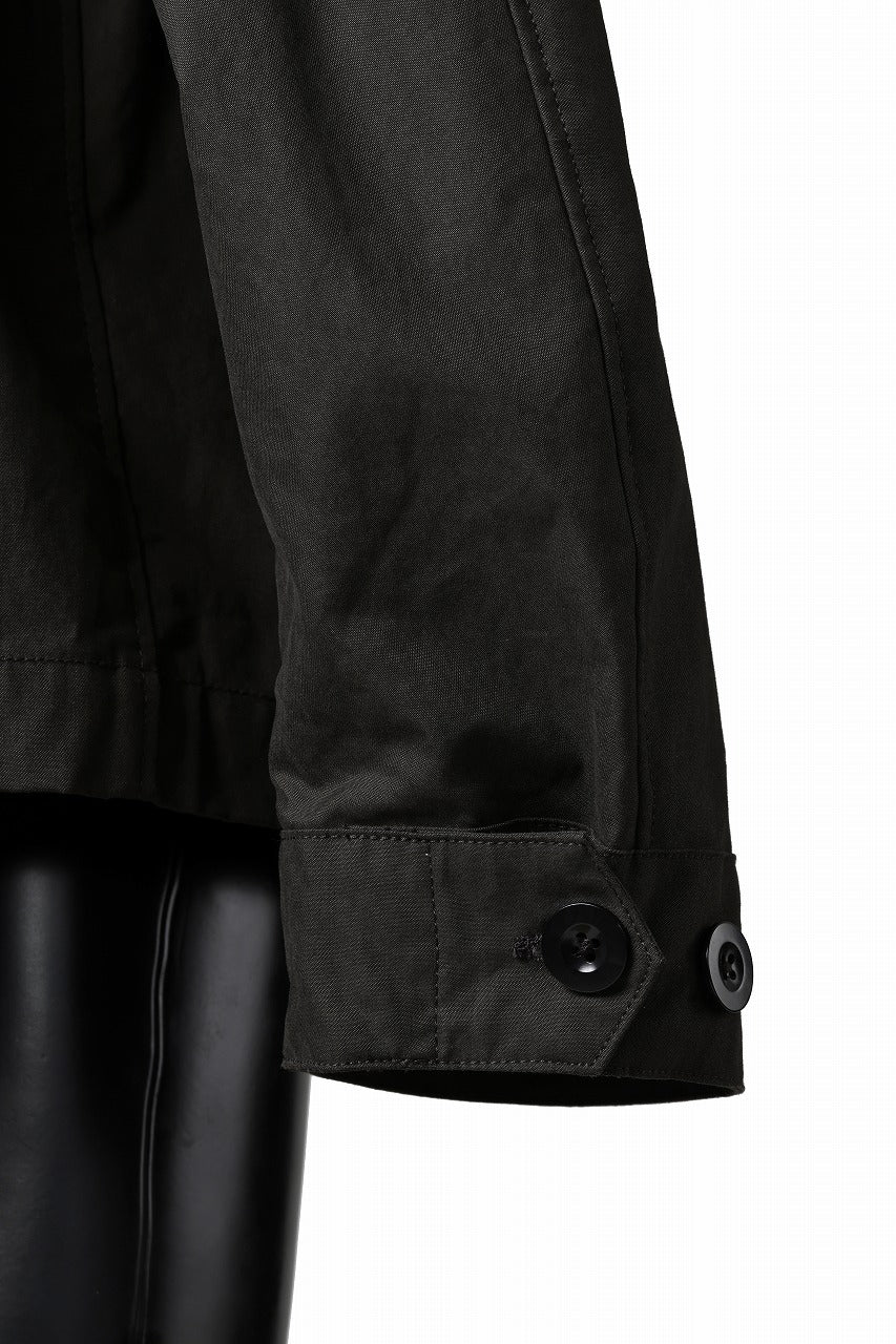 Ten c MIDLAYER FIELD JACKET / PIECE DYED CONYPE MICRO-FIBER (DARK OLIVE) - Image 19