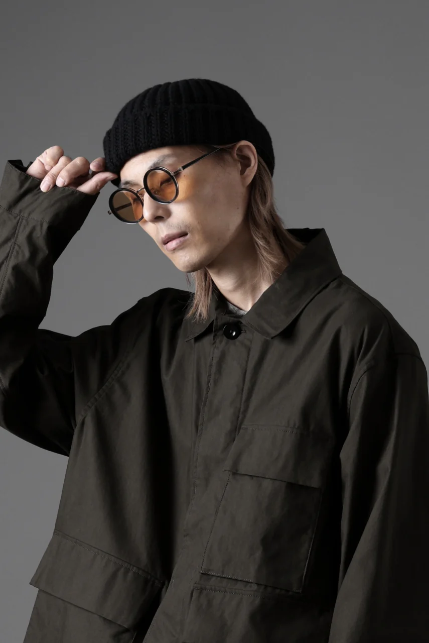 Ten c MIDLAYER FIELD JACKET / PIECE DYED CONYPE MICRO-FIBER (DARK OLIVE) - Image 23