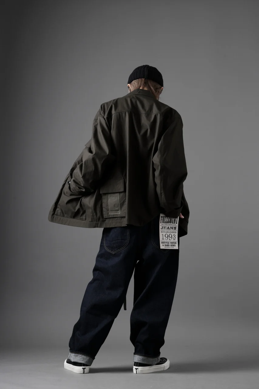 Ten c MIDLAYER FIELD JACKET / PIECE DYED CONYPE MICRO-FIBER (DARK OLIVE) - Image 28