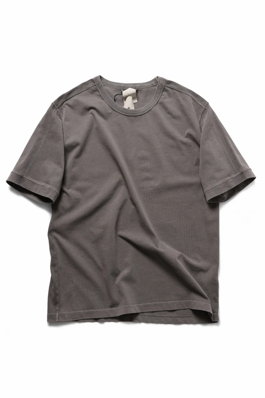 Ten c MINERAL DYED T-SHIRT COTTON JERSEY (GRAY)
