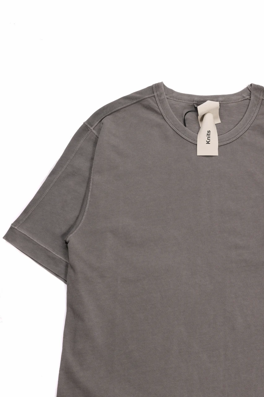 Ten c MINERAL DYED T-SHIRT COTTON JERSEY (GRAY) - Image 7