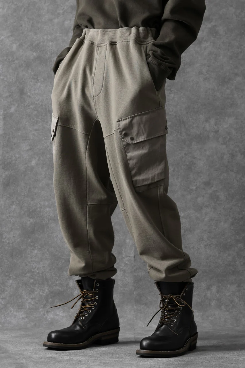 Ten c MULTI POCKET SNAP SWEAT PANTS / GARMENT DYED (ASH GRAY) - Image 10