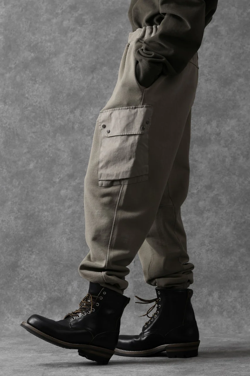 Ten c MULTI POCKET SNAP SWEAT PANTS / GARMENT DYED (ASH GRAY) - Image 11