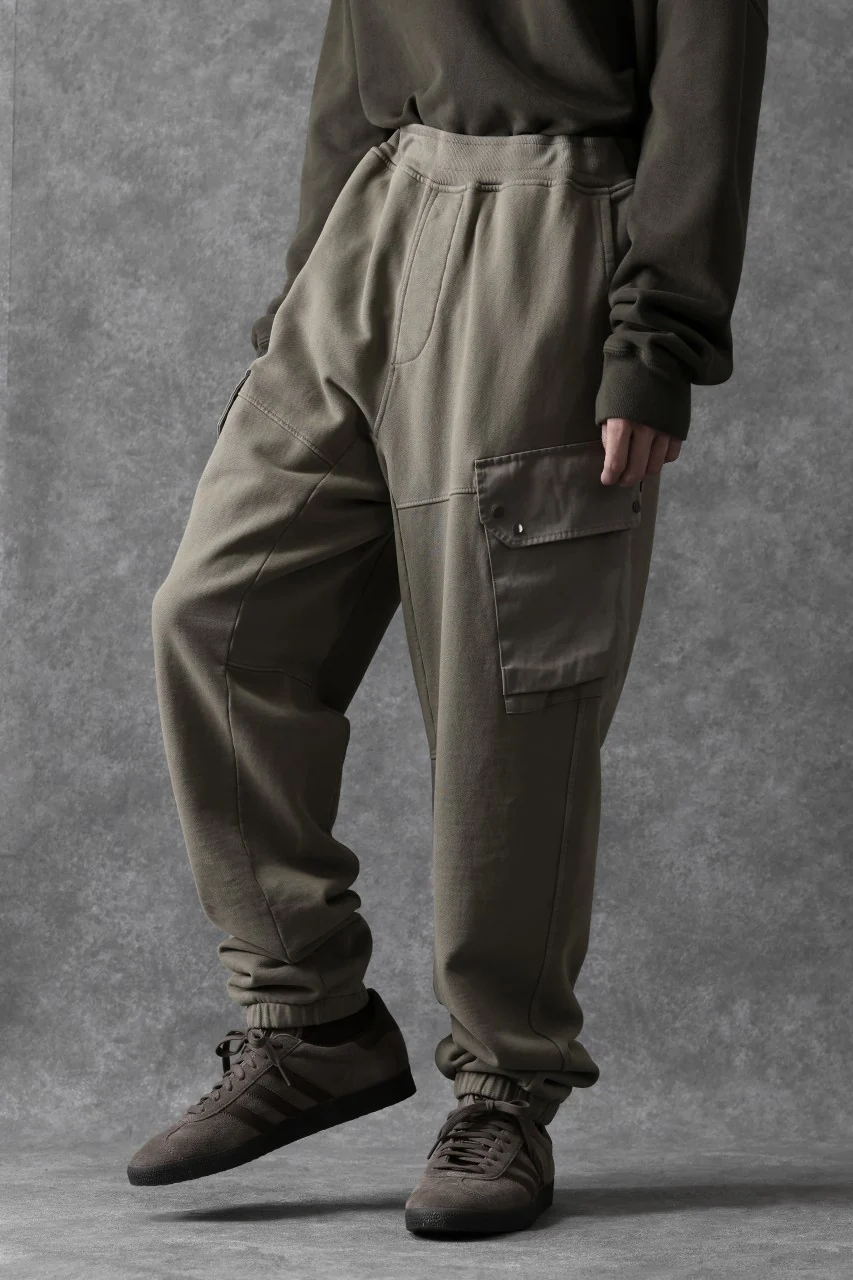 Ten c MULTI POCKET SNAP SWEAT PANTS / GARMENT DYED (ASH GRAY) - Image 12