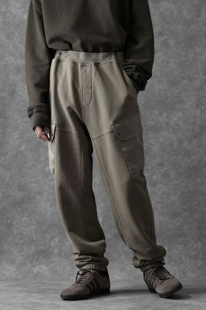 Ten c MULTI POCKET SNAP SWEAT PANTS / GARMENT DYED (ASH GRAY) - Image 13