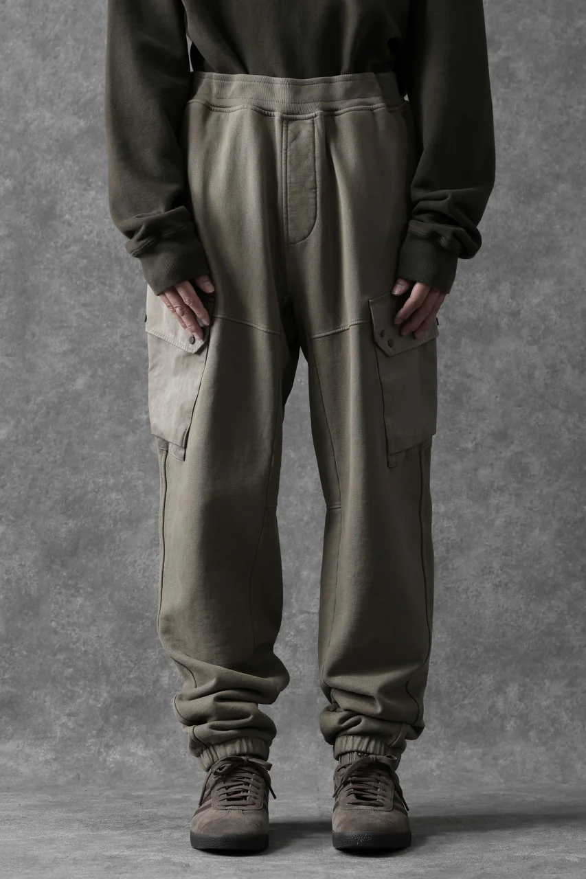 Ten c MULTI POCKET SNAP SWEAT PANTS / GARMENT DYED (ASH GRAY) - Image 14