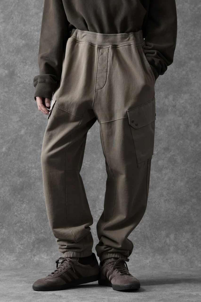 Ten c MULTI POCKET SNAP SWEAT PANTS / GARMENT DYED (ASH GRAY) - Image 16