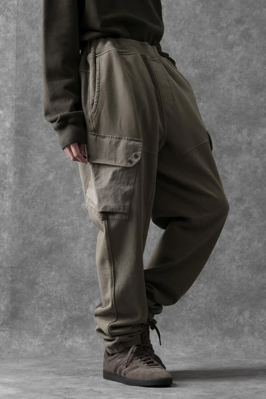 Ten c MULTI POCKET SNAP SWEAT PANTS / GARMENT DYED (ASH GRAY) - Image 17