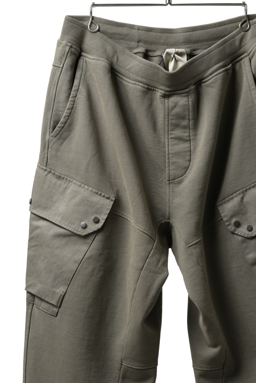 Ten c MULTI POCKET SNAP SWEAT PANTS / GARMENT DYED (ASH GRAY) - Image 20