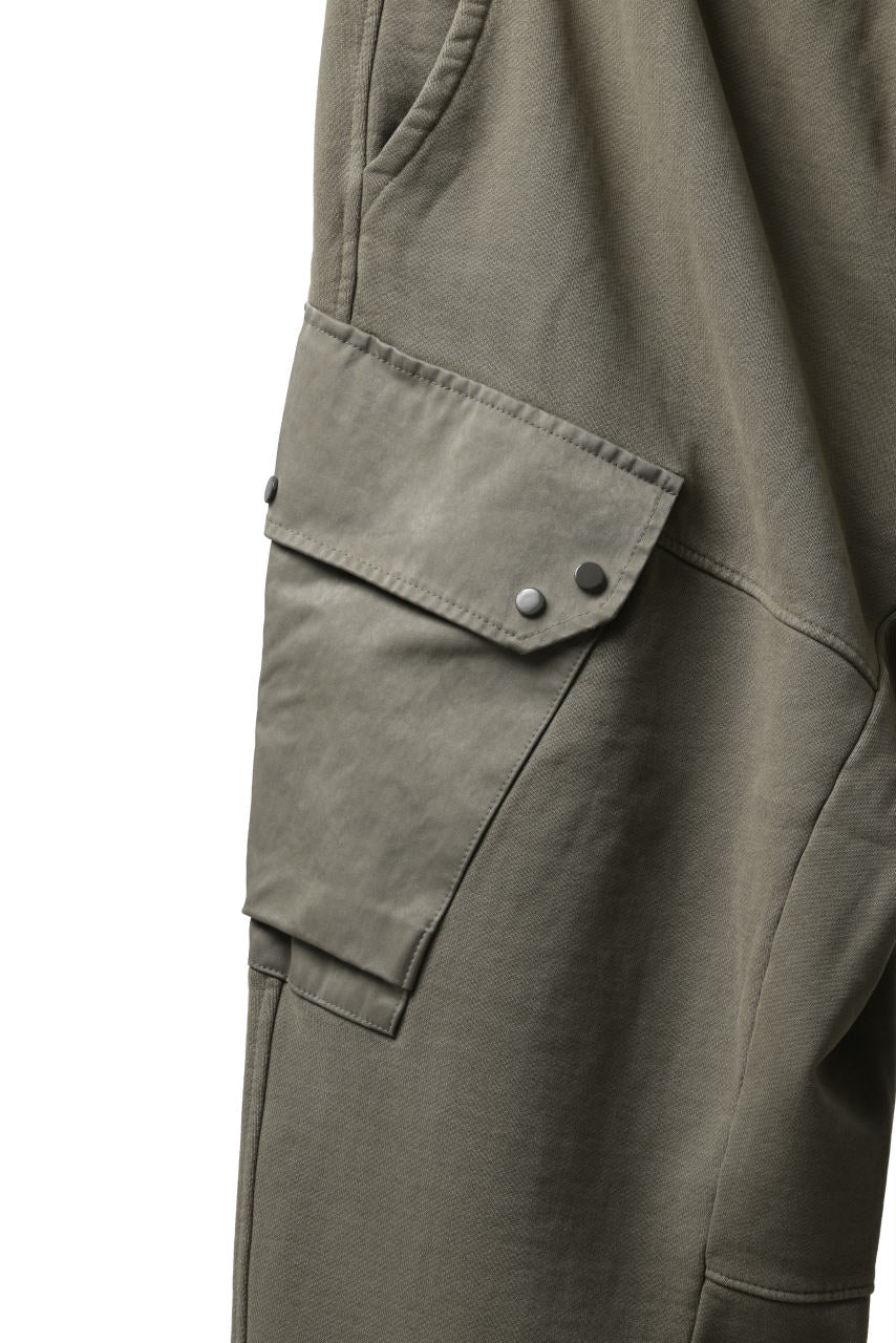 Ten c MULTI POCKET SNAP SWEAT PANTS / GARMENT DYED (ASH GRAY) - Image 22
