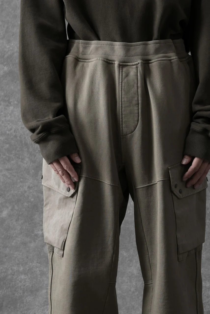 Ten c MULTI POCKET SNAP SWEAT PANTS / GARMENT DYED (ASH GRAY) - Image 34