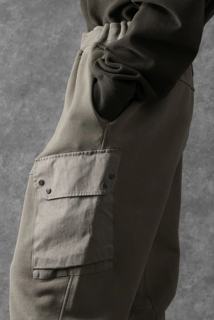 Ten c MULTI POCKET SNAP SWEAT PANTS / GARMENT DYED (ASH GRAY) - Image 38