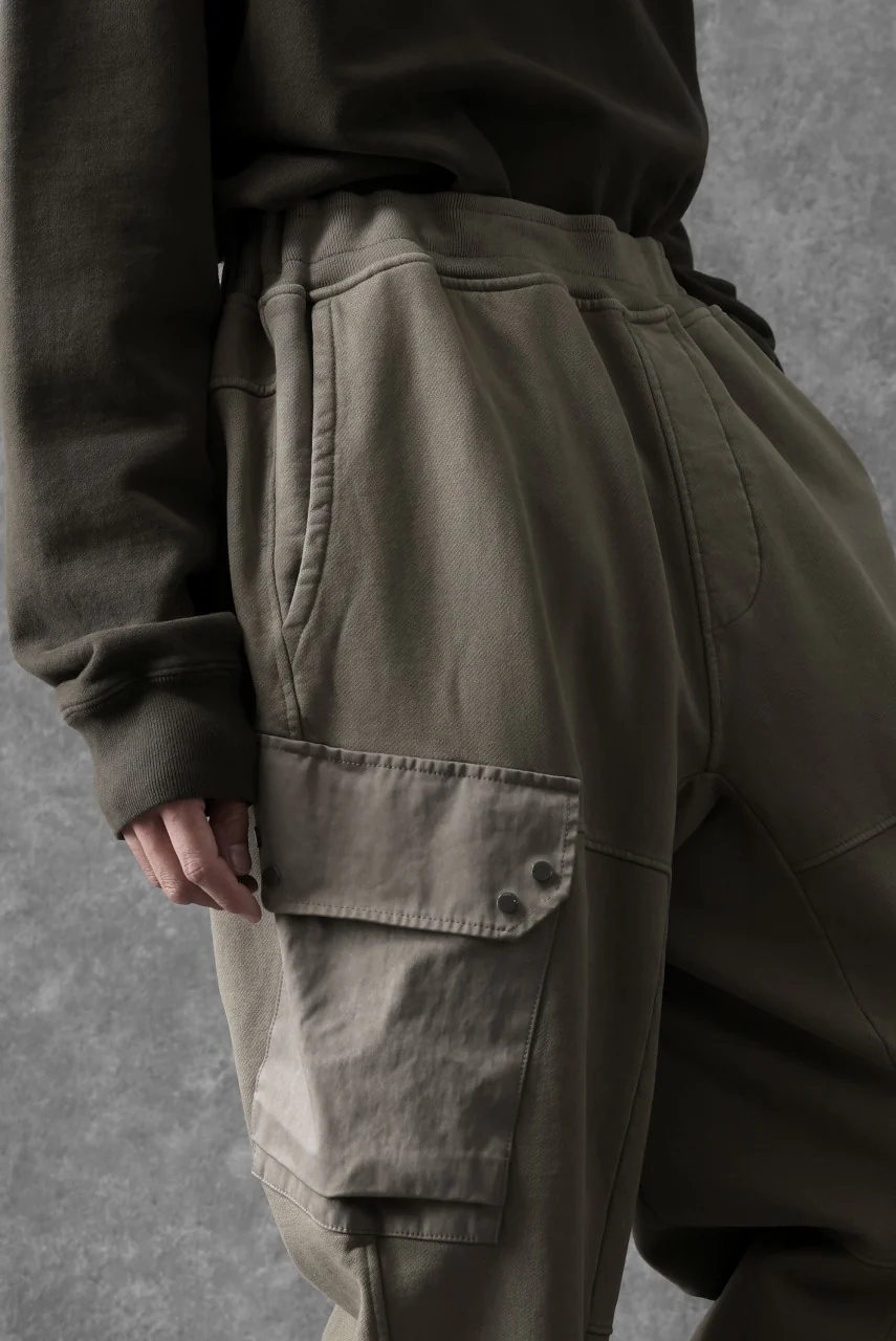 Ten c MULTI POCKET SNAP SWEAT PANTS / GARMENT DYED (ASH GRAY) - Image 40