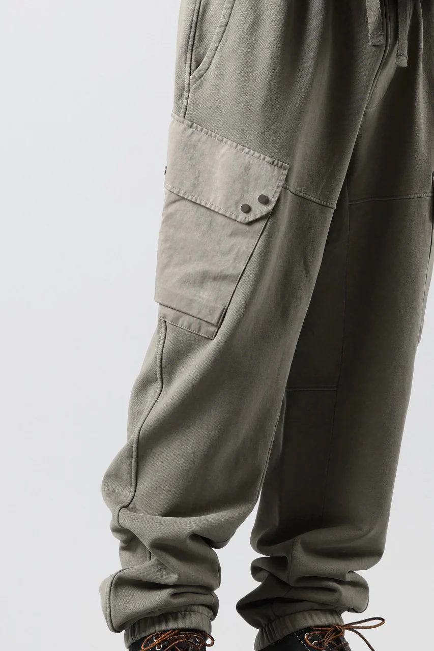 Ten c MULTI POCKET SNAP SWEAT PANTS / GARMENT DYED (ASH GRAY) - Image 42