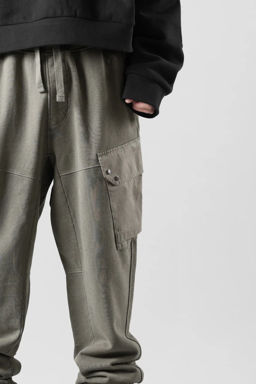 Ten c MULTI POCKET SNAP SWEAT PANTS / GARMENT DYED (ASH GRAY) - Image 43