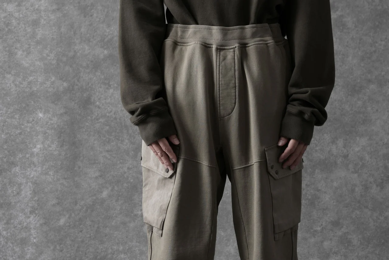 Ten c MULTI POCKET SNAP SWEAT PANTS / GARMENT DYED (ASH GRAY) - Image 45