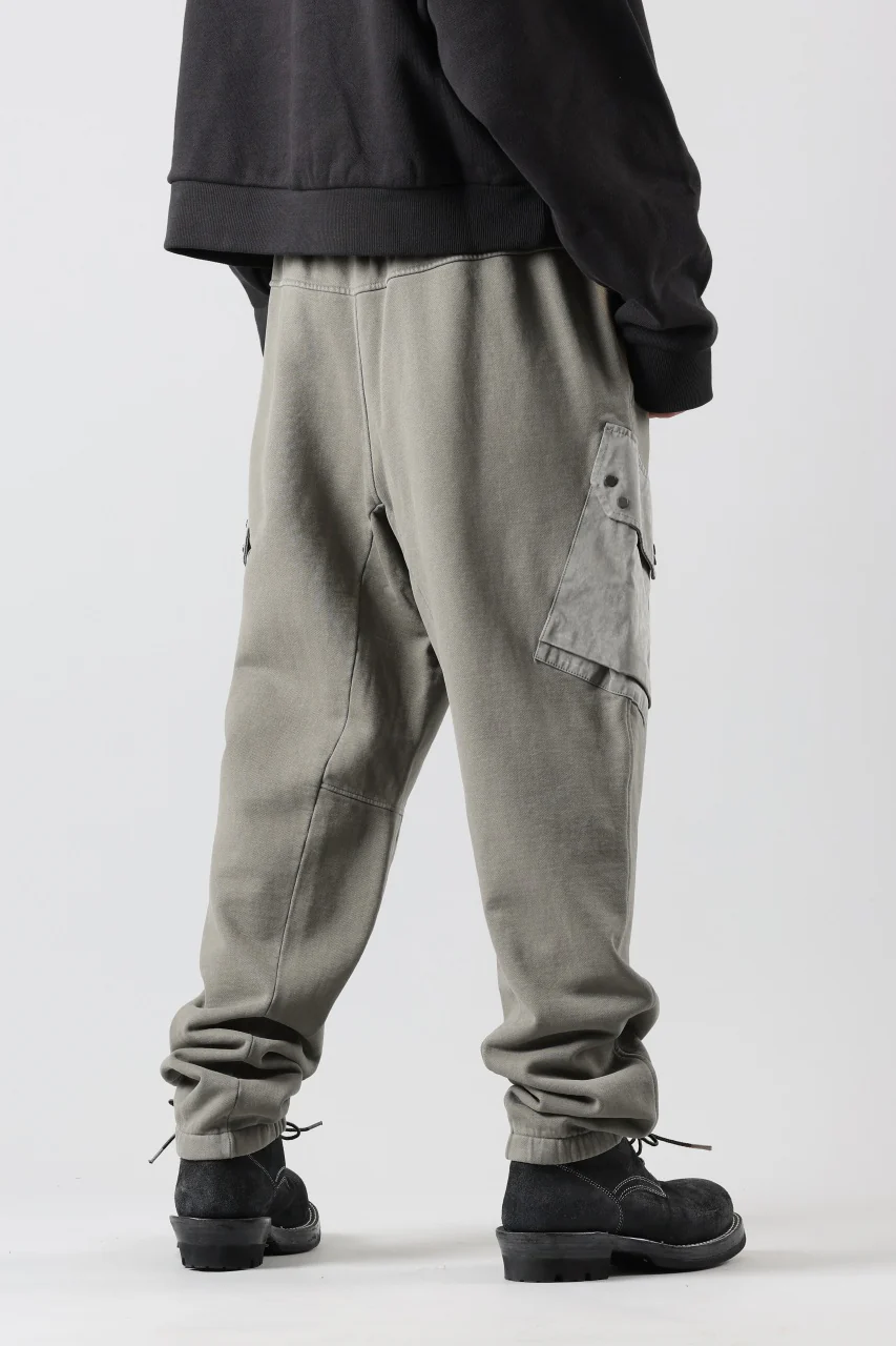Ten c MULTI POCKET SNAP SWEAT PANTS / GARMENT DYED (ASH GRAY) - Image 9