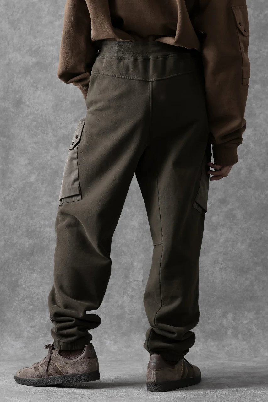 Ten c MULTI POCKET SNAP SWEAT PANTS / GARMENT DYED (DARK OLIVE) - Image 18