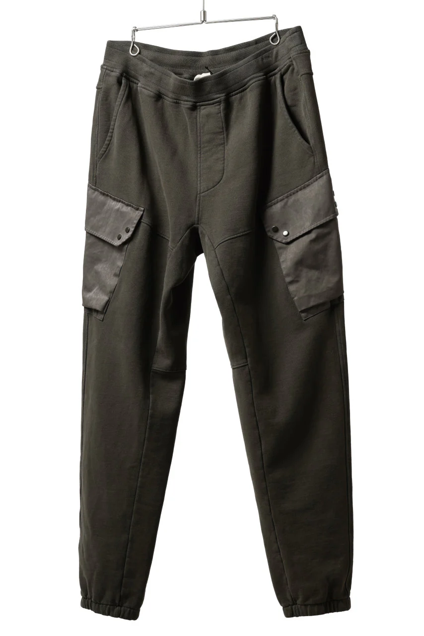 Ten c MULTI POCKET SNAP SWEAT PANTS / GARMENT DYED (DARK OLIVE) - Image 19