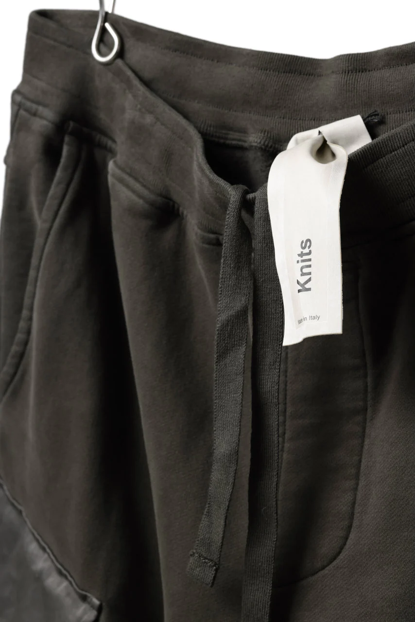 Ten c MULTI POCKET SNAP SWEAT PANTS / GARMENT DYED (DARK OLIVE) - Image 26