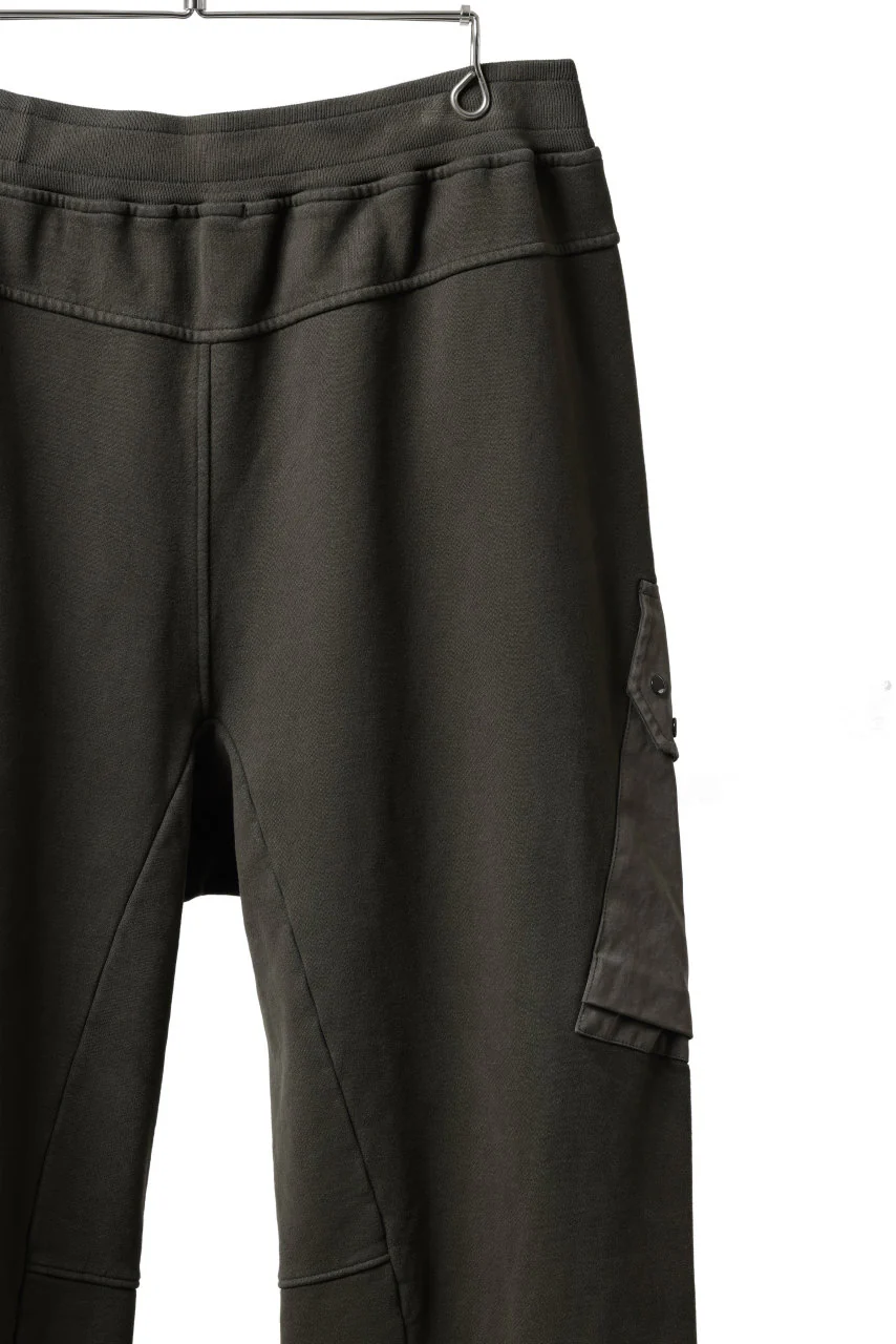 Ten c MULTI POCKET SNAP SWEAT PANTS / GARMENT DYED (DARK OLIVE) - Image 28