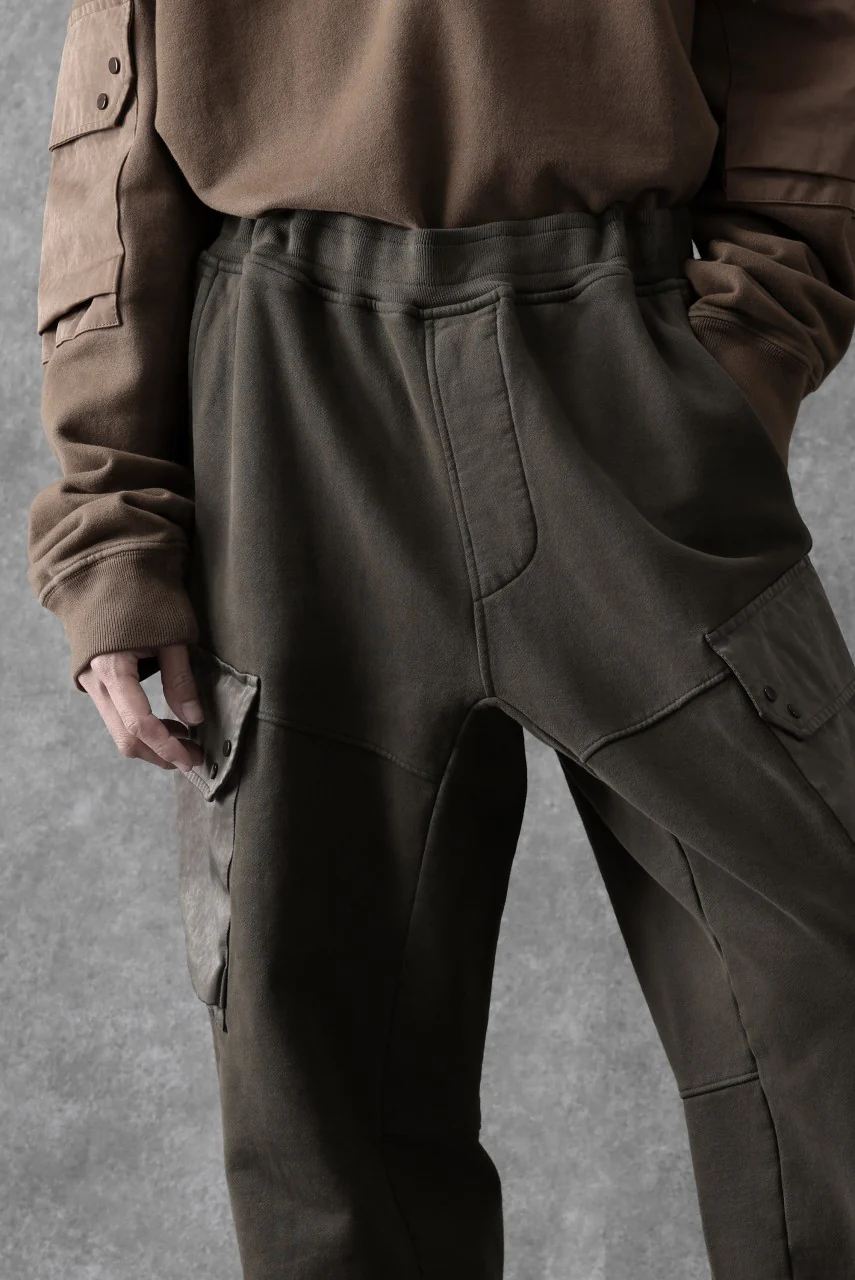 Ten c MULTI POCKET SNAP SWEAT PANTS / GARMENT DYED (DARK OLIVE) - Image 40