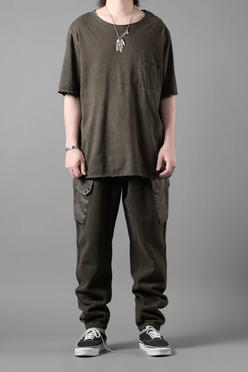 Ten c MULTI POCKET SNAP SWEAT PANTS / GARMENT DYED (DARK OLIVE) - Image 47