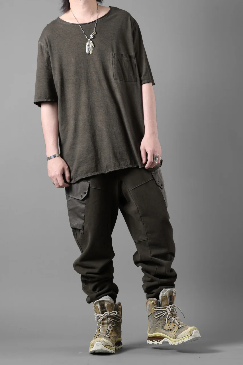 Ten c MULTI POCKET SNAP SWEAT PANTS / GARMENT DYED (DARK OLIVE) - Image 51