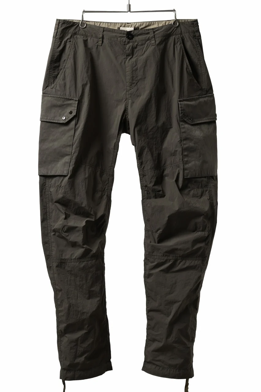 Ten c NYLON CARGO TROUSERS / GARMENT DYED (DARK OLIVE)