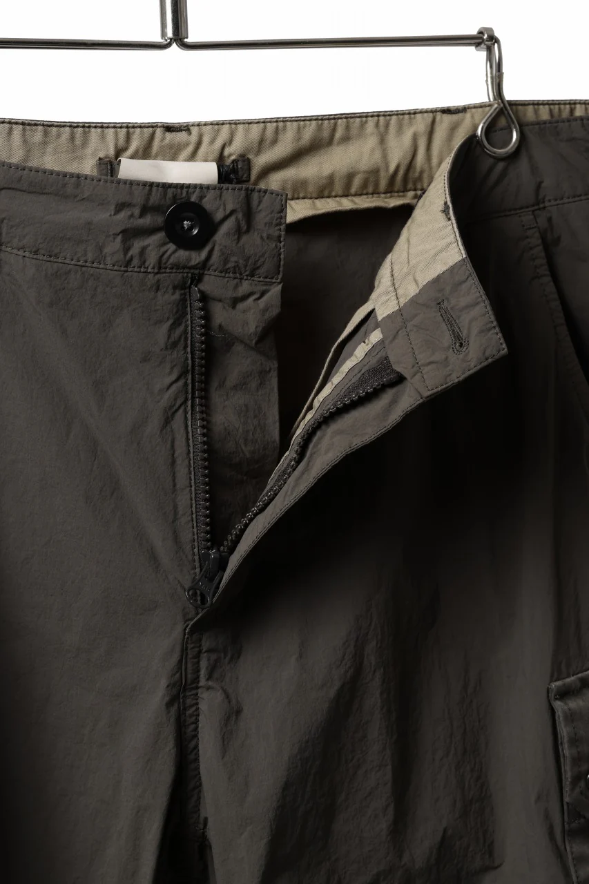 Ten c NYLON CARGO TROUSERS / GARMENT DYED (DARK OLIVE) - Image 10