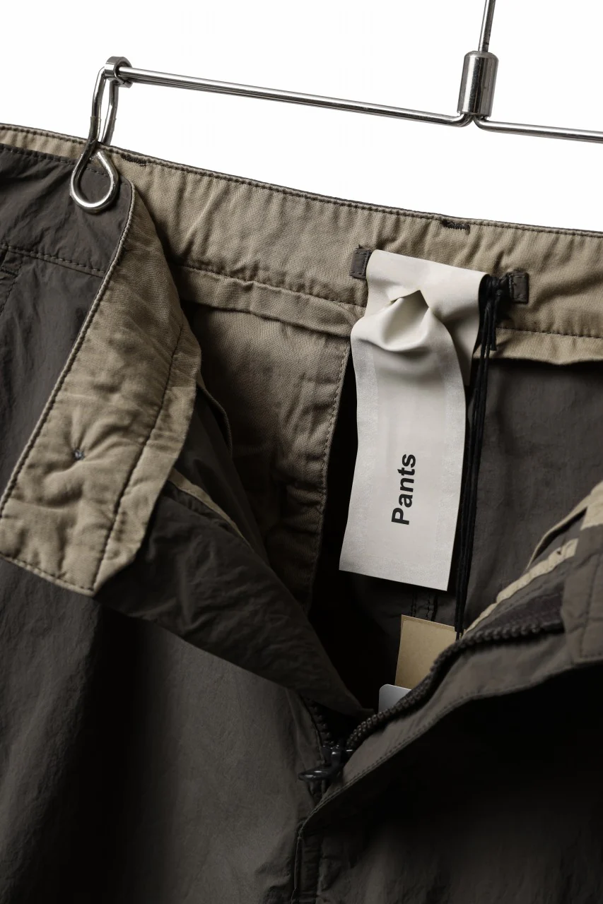 Ten c NYLON CARGO TROUSERS / GARMENT DYED (DARK OLIVE) - Image 11
