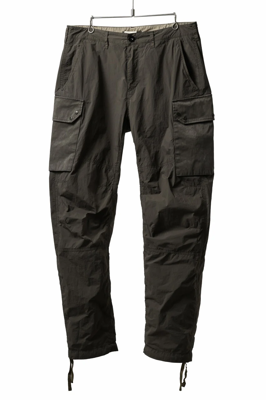 Ten c NYLON CARGO TROUSERS / GARMENT DYED (DARK OLIVE) - Image 2
