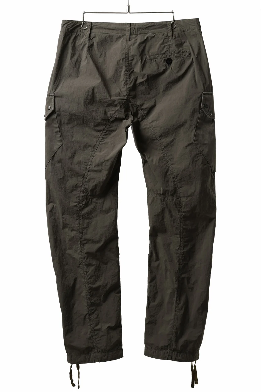 Ten c NYLON CARGO TROUSERS / GARMENT DYED (DARK OLIVE) - Image 3