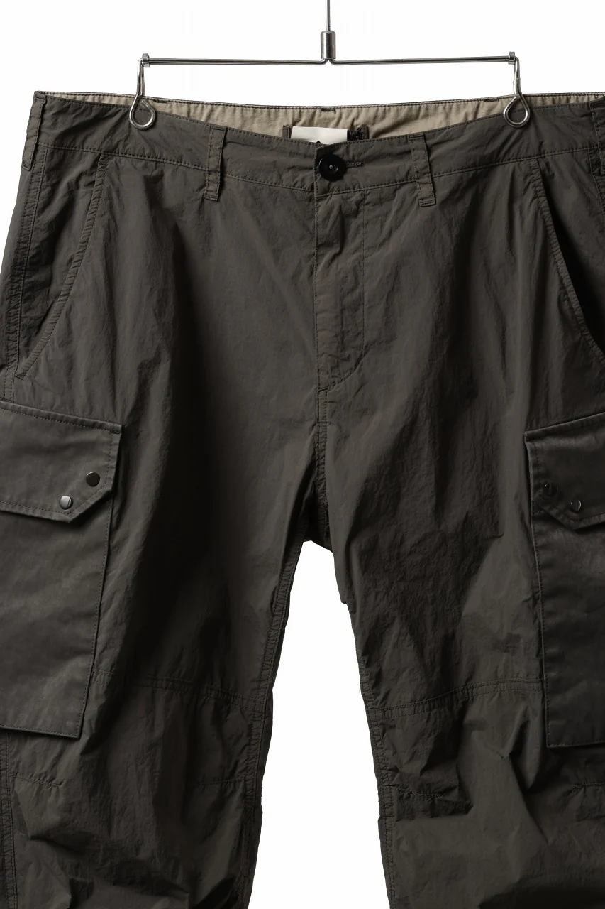 Ten c NYLON CARGO TROUSERS / GARMENT DYED (DARK OLIVE) - Image 5