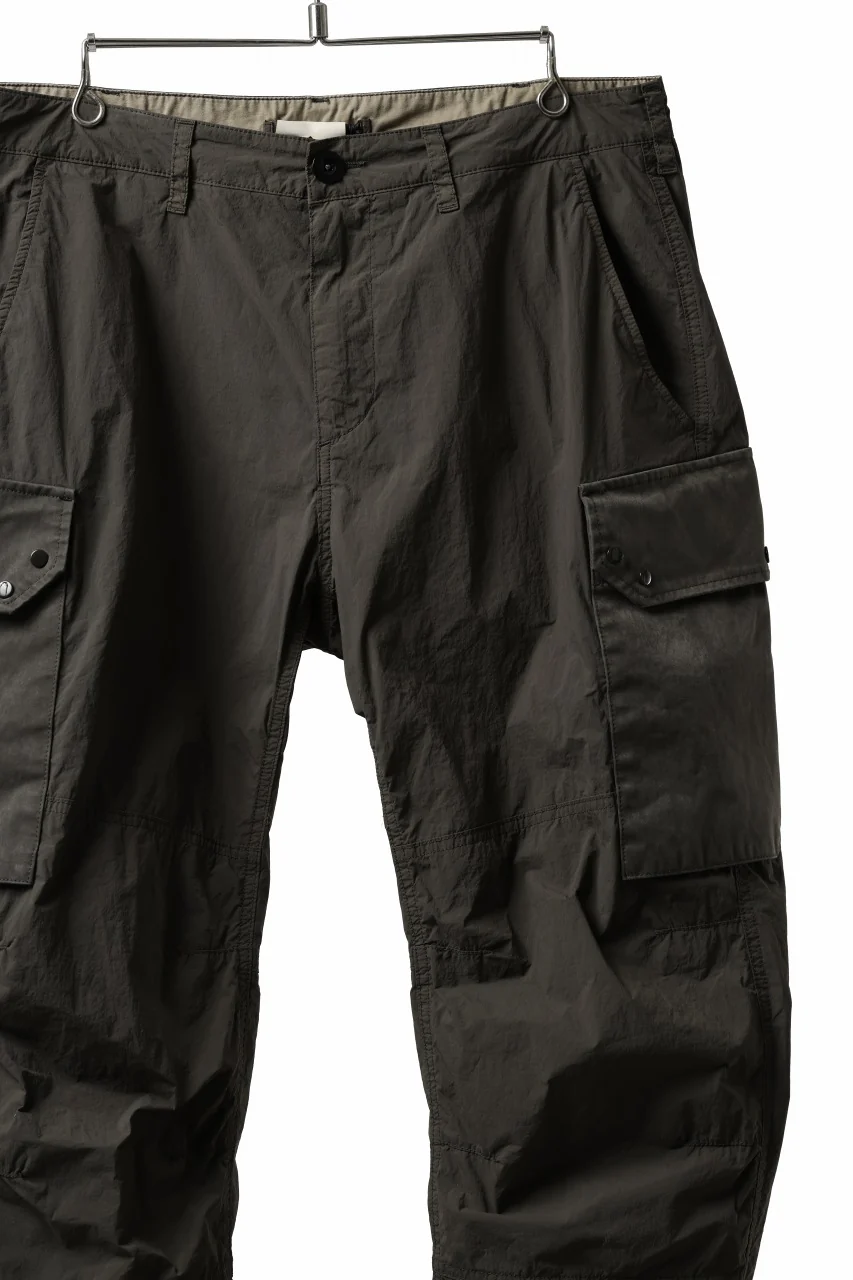 Ten c NYLON CARGO TROUSERS / GARMENT DYED (DARK OLIVE) - Image 6