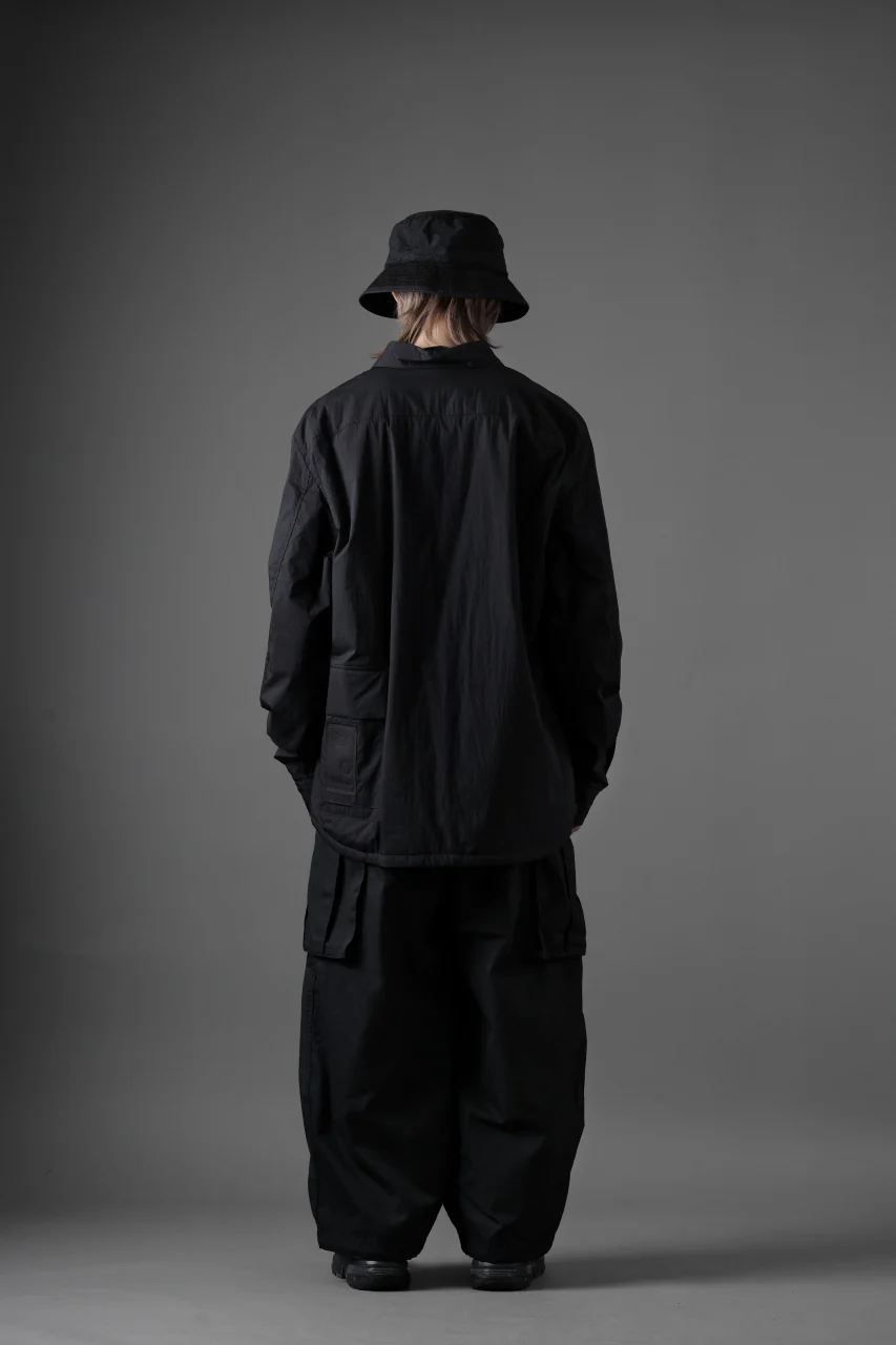 Ten c PADDED SHIRT / PIECE DYED COTTON/NYLON POPLIN (BLACK) - Image 26