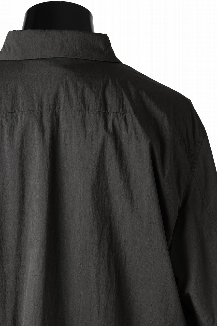 Ten c PADDED SHIRT / PIECE DYED COTTON/NYLON POPLIN (DARK GREEN) - Image 16