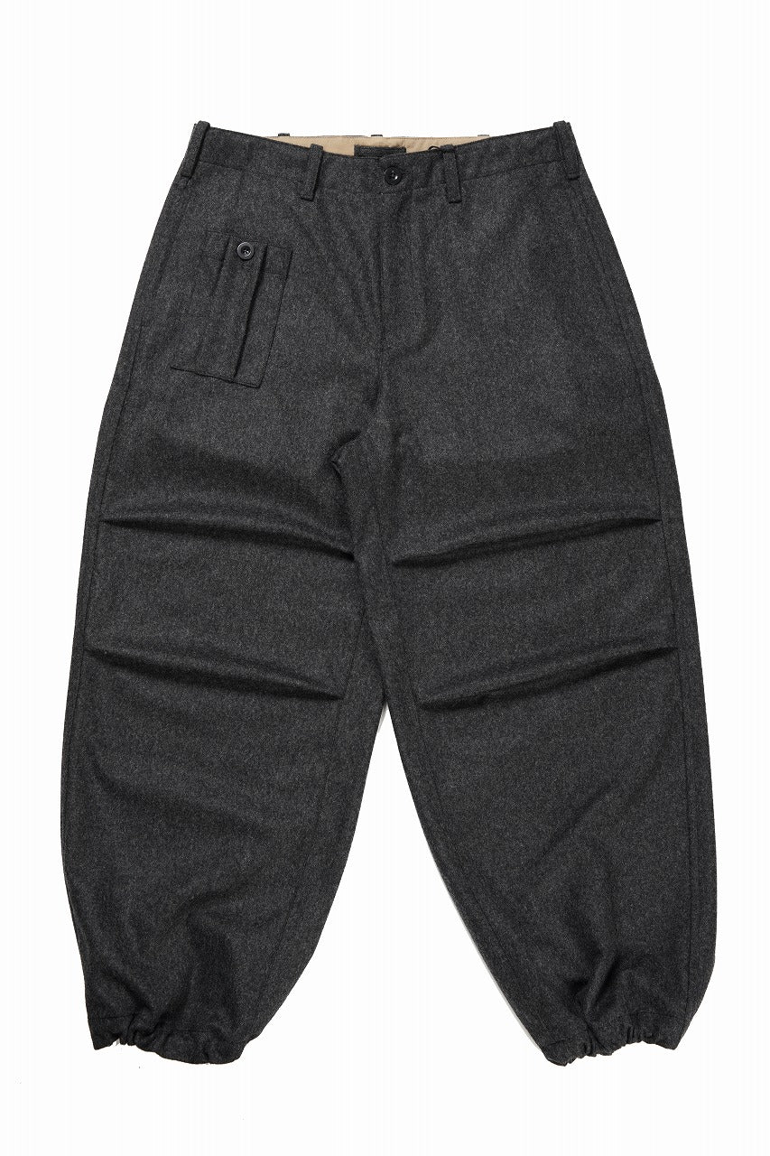 Ten c PANTALONE CARGO - TASCONATO / MILITARY WOOL FLANNEL (VEDVA NERA) - Image 4