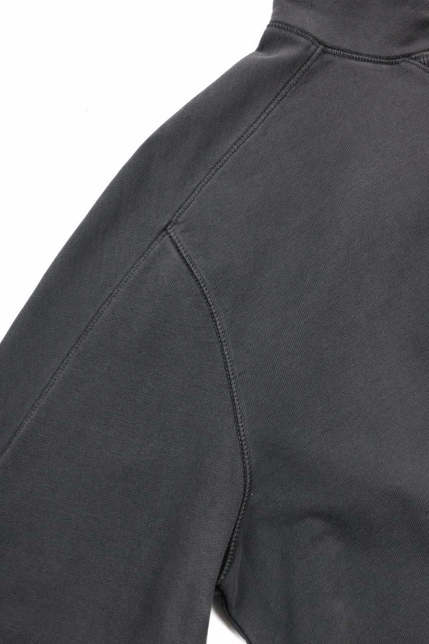 Ten c PULLOVER HOODY / AIR BRUSHED DIAGONAL FLEECE (BLACK) - Image 10