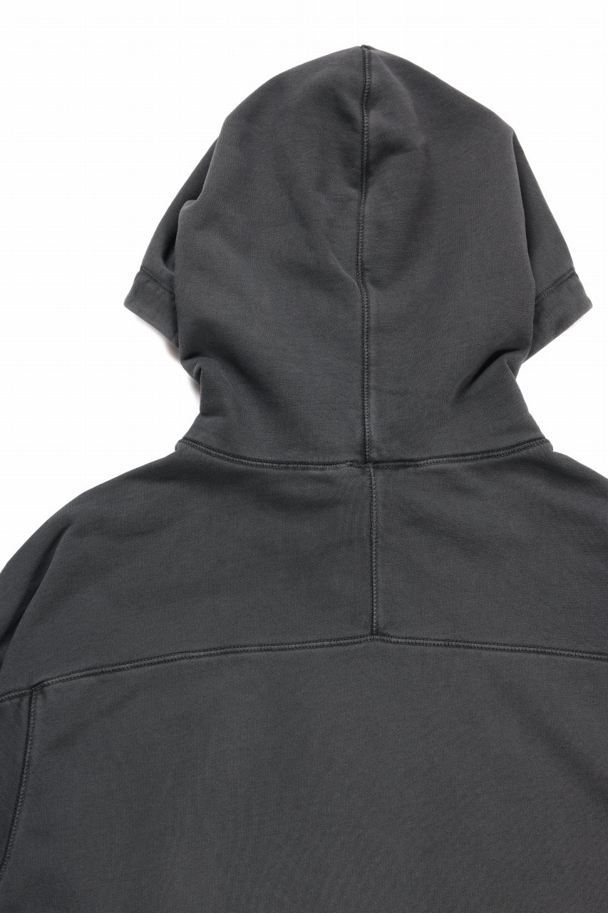Ten c PULLOVER HOODY / AIR BRUSHED DIAGONAL FLEECE (BLACK) - Image 11