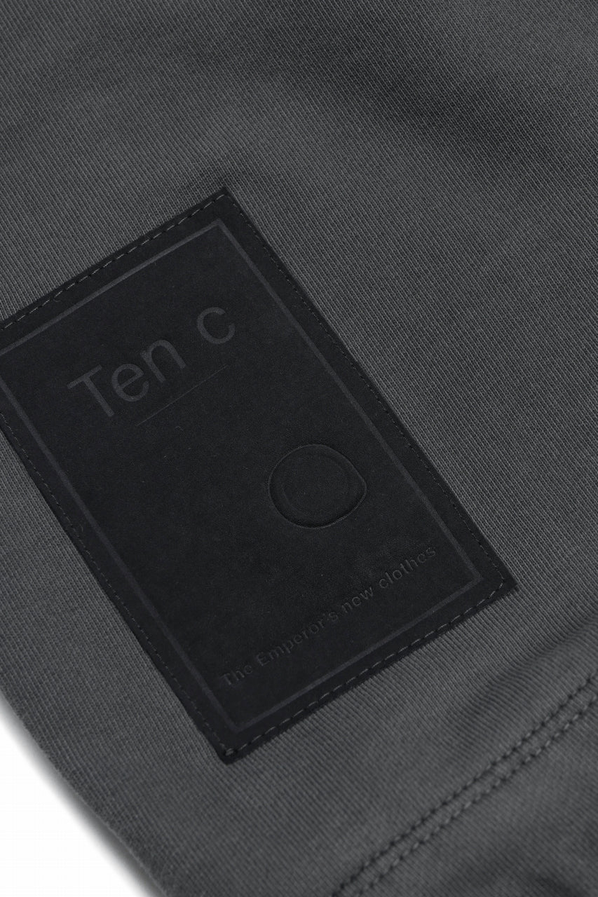 Ten c PULLOVER HOODY / AIR BRUSHED DIAGONAL FLEECE (BLACK) - Image 13