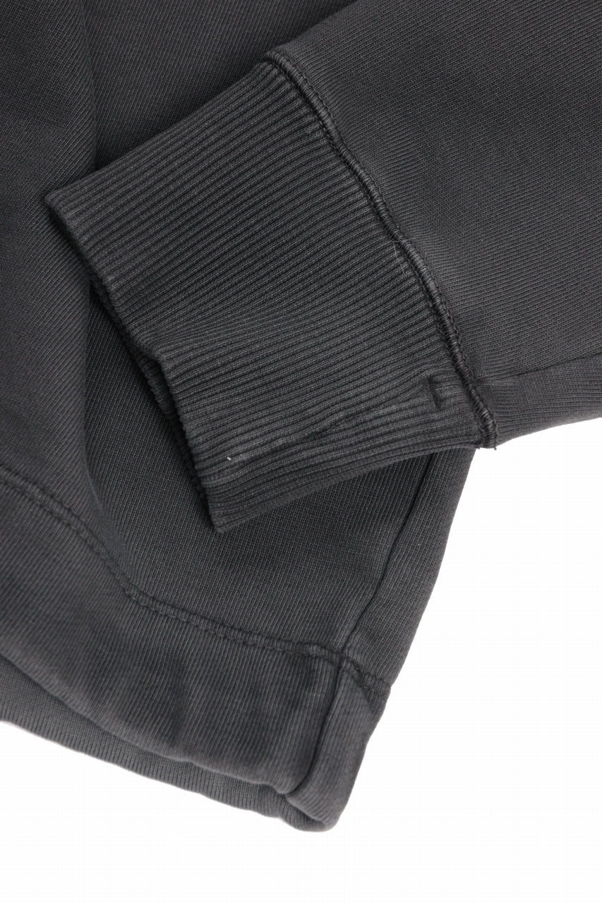 Ten c PULLOVER HOODY / AIR BRUSHED DIAGONAL FLEECE (BLACK) - Image 7
