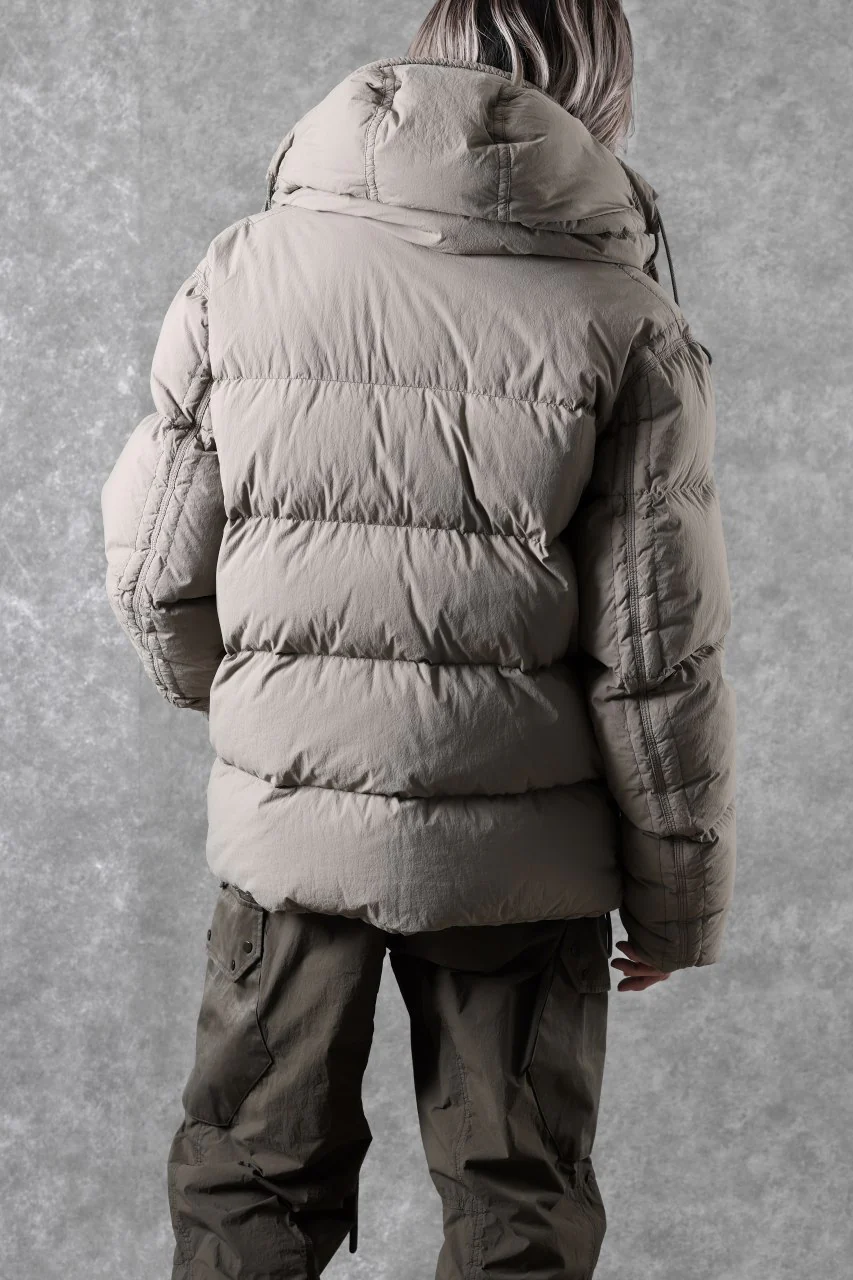Ten c SURVIVAL DOWN JACKET / GARMENT DYED (ASH GRAY) - Image 10